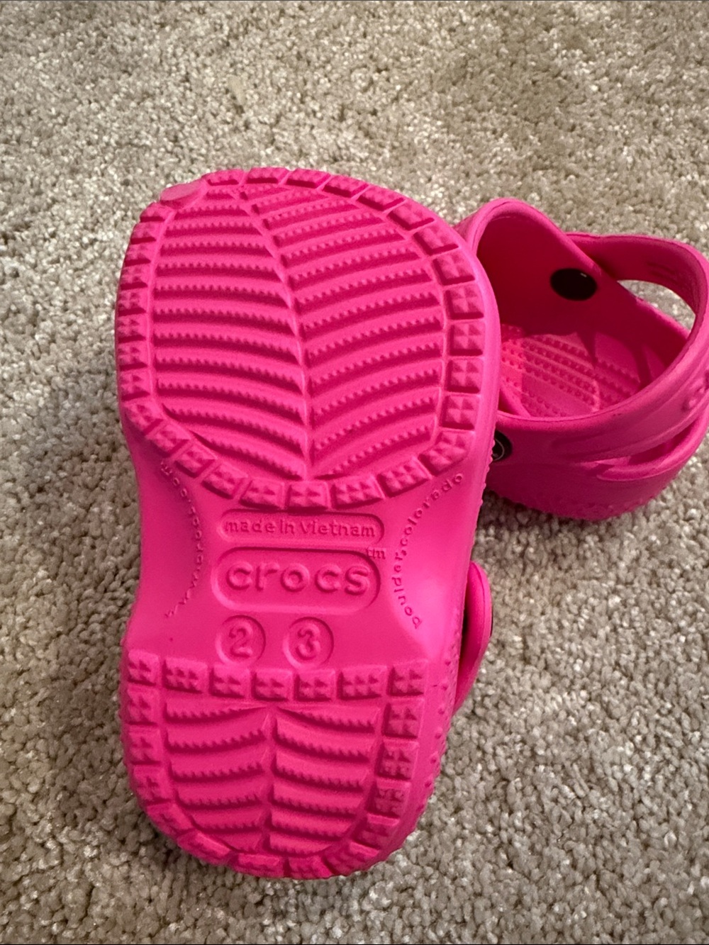 Pink Infant Crocs - Picture 3 of 3